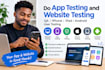 do app testing and website testing, QA, iphone, ipad and android user testing