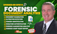 forensic document analysis, forgery detection and signature verification
