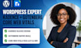 design a wordpress site with kadence blocks, gutenberg and core web vitals