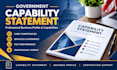 create a professional government capability statement