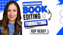 do copy editing, book editing and formatting, book proofreading for amazon