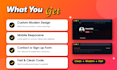 build a fast responsive landing page that gets you customers