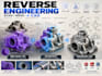 reverse engineer your part into a precise 3d cad model and printable file