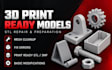 prepare or edit stl model for 3d printing