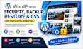 wordpress security restore backup magazine website wordpress css