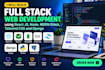 build full stack web development using react js, node, mern stack, tailwind css