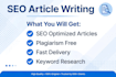 write SEO blog posts and website articles