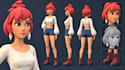 create unity low poly game characters and unity game in unity