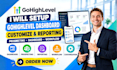 setup gohighlevel dashboard customize prospecting dashboard reporting workflow