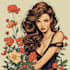 create elegant and playful pin up girl artwork