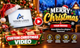 create a christmas greeting video with your logo