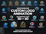create professional custom, 2d, 3d logo animation