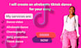 create an afrobeat tiktok dance video, viral dance, twerk dance for your song