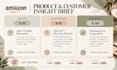 create an amazon product and customer insight brief