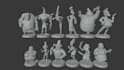 sculpt a highly detailed 3d character or creature model