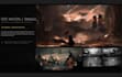 create cinematic concept art, environment design