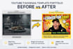 design eye catching youtube thumbnail