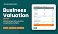 do a professional business valuation using dcf and comparables