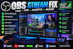 optimize obs studio, fix stream lag and setup alerts