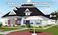 render 3d architectural walkthrough animation, 3d animation, virtual tour, 4k