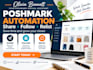 poshmark closet listing  sharing, follower growth and virtual assistant services