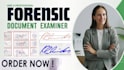forensic document analysis, handwriting and signature verification with report