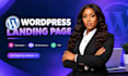 build a responsive wordpress landing page with elementor