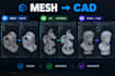 convert stl mesh to editable solid cad model