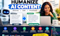 humanize ai content rewrite edit and proofread ai generated text