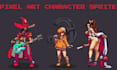 create pixel art characters, sprite sheets pixel art animation game art