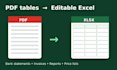 clean excel data, convert pdf to excel and fix messy spreadsheets