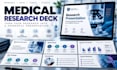 create a medical research deck, scientific presentation, thesis defense slides