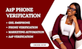 set up a2p phone verification, ghl SMS, and a2p registration
