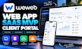 build weweb web app, saas mvp, dashboard and client portal
