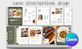 do canva ebook design editable canva workbook design, guide book PDF brochure