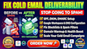 fix cold business email spf dklm dmarc dns setup google workplace deliverability