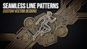Create custom character line art design and vector edge patterns by ...