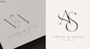 create elegant wedding logo, initials or monogram