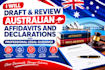 draft and review australian affidavits and declarations with legal guidance