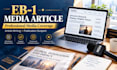 write and publish article on google scholar media coverage press release eb1 niw