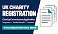 prepare your UK charity registration and charity commission application