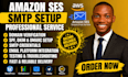 setup amazon ses SMTP, spf, dkim, dmarc and email delivery