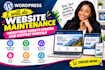 do website maintenance wordpress squarespace website updates and support monthly