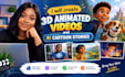 create 3d pixar style ai animated videos