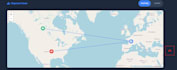 design a logistics website with live tracking map and email notifications