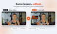 edit online course and e learning videos with captions and graphics