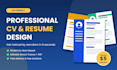 design a professional ats friendly resume and CV