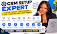 setup highlevel hubspot zoho pipedrive close monday CRM bigin activecampaign