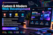 build professional responsive websites using HTML CSS javascript and react