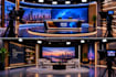 create cgi 3d tv studio, podcast, news and virtual studio with rendering